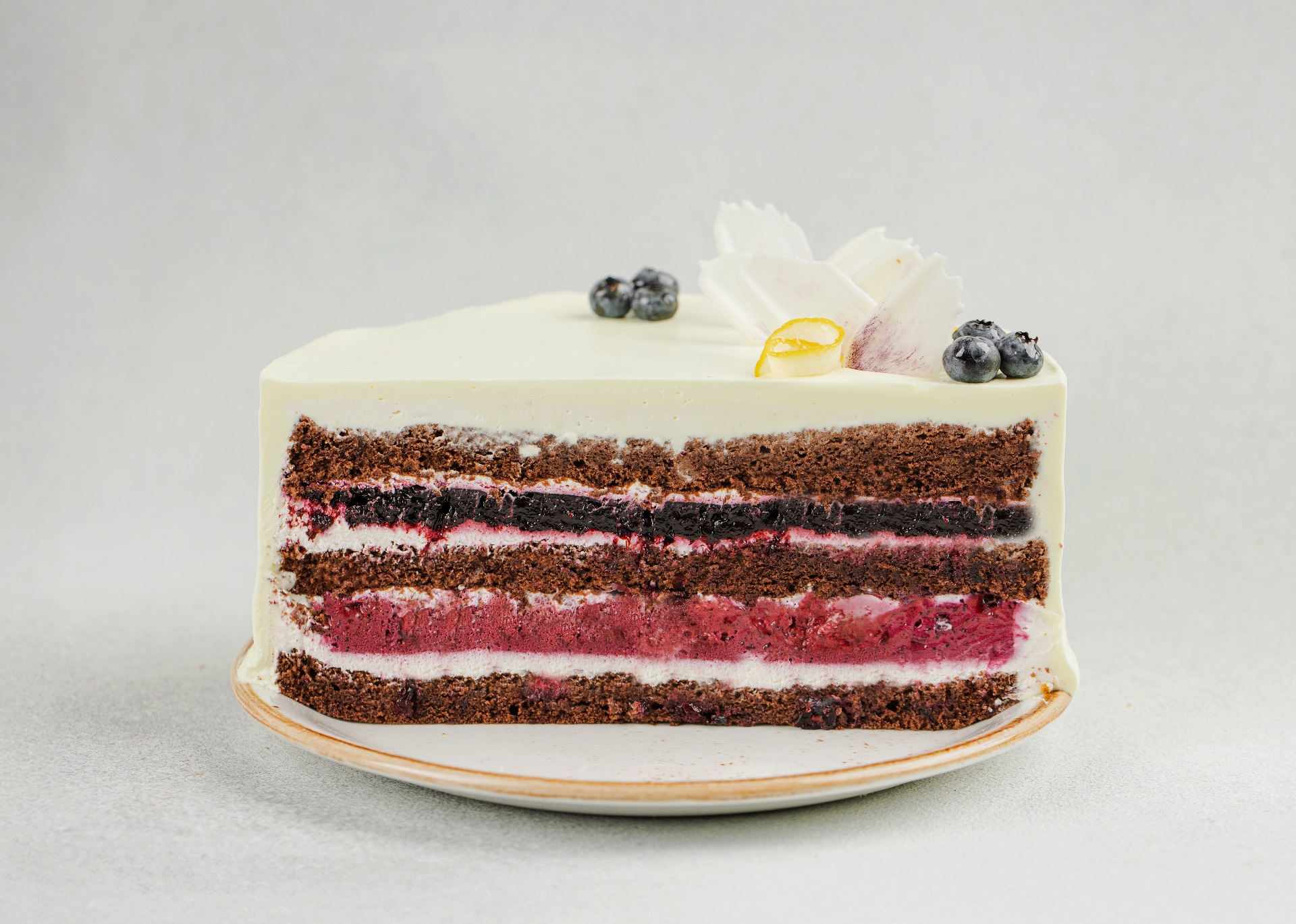 Торт чорниця-лимон / Blueberry and Lemon Cake Торт чорниця-лимон / Blueberry and Lemon Cake